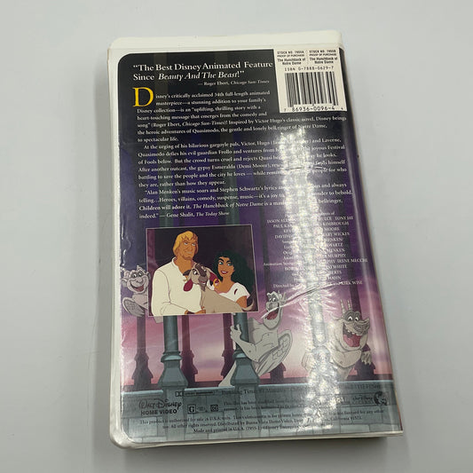 Walt Disney Masterpiece Collection The Hunchback of Notre Dame VHS Tape