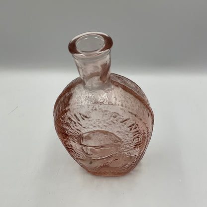 Vintage Wheaton Pink Carnival Glass Bottle