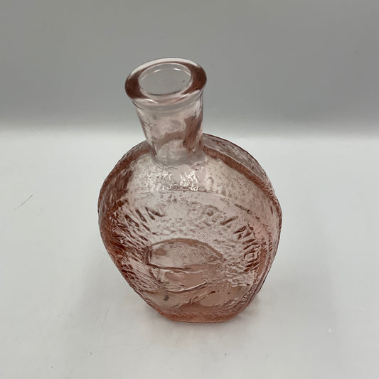 Vintage Wheaton Pink Carnival Glass Bottle