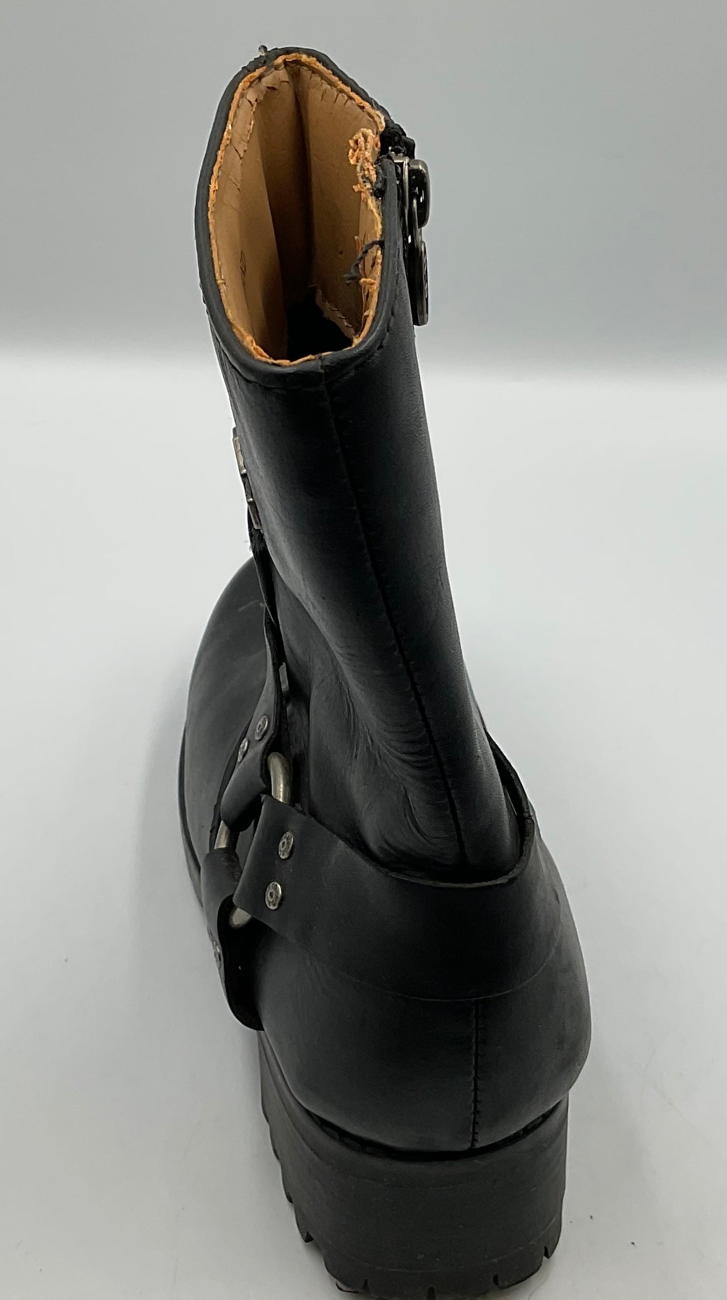 Harley Davidson Women's Leather Boots Medium Black Ashby Size 7 and a Half