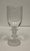 Stemmed Minnie Mouse Wine Glass Inscribed Walt Disney World Vintage 1996 25th Anniversary.