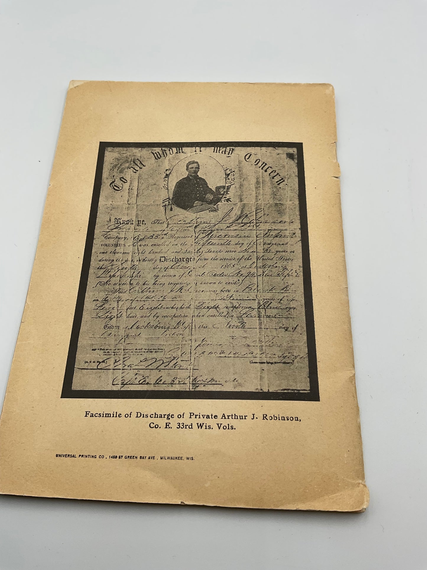 Antique Memorandum and Anecdotes of the Civil War |By Arthur J. Robinson