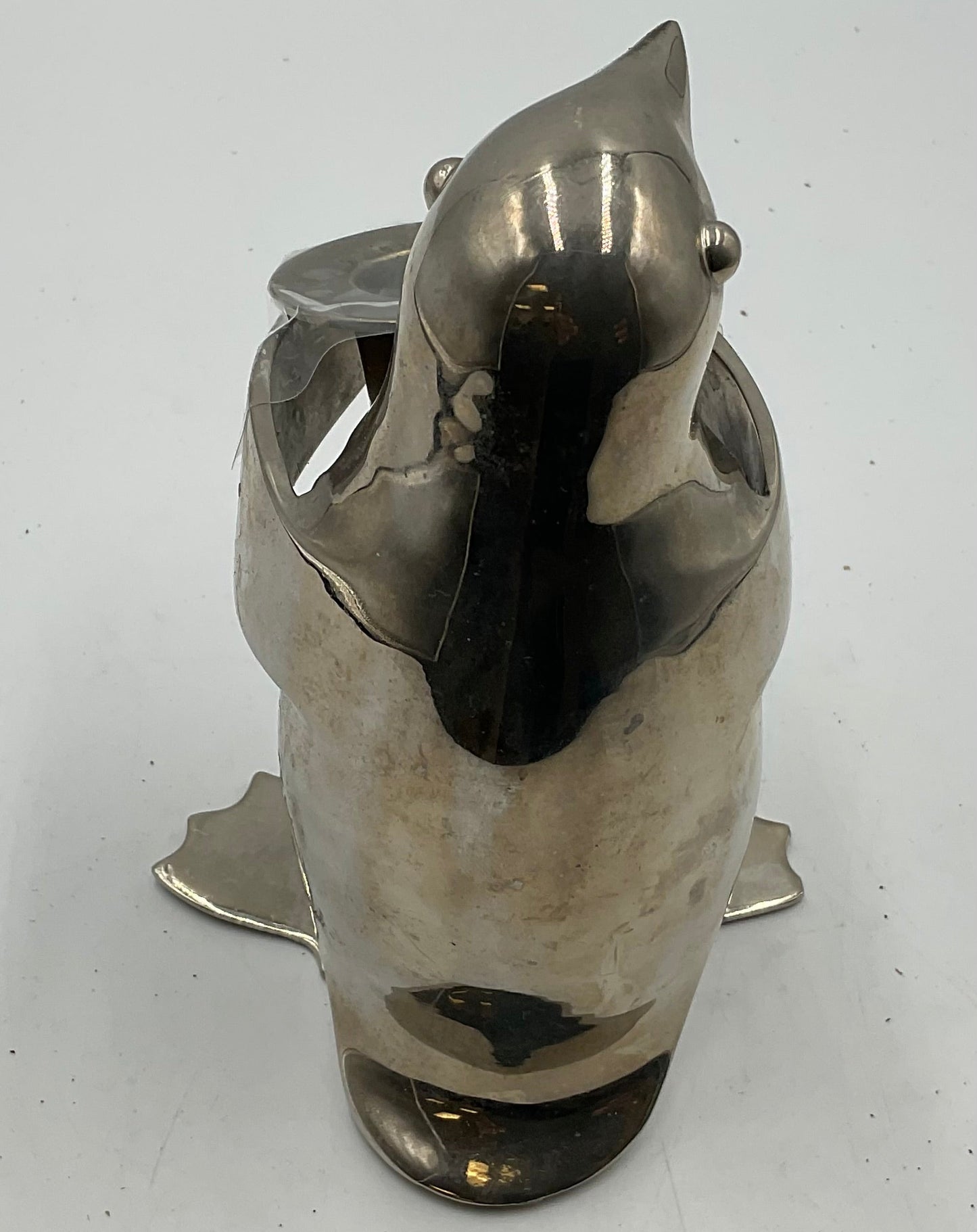 Restoration Hardware (Silver)-Plated Penguin Candle Holder