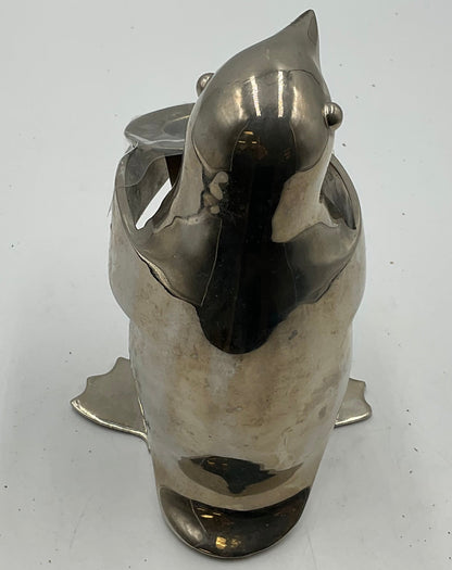 Restoration Hardware (Silver)-Plated Penguin Candle Holder