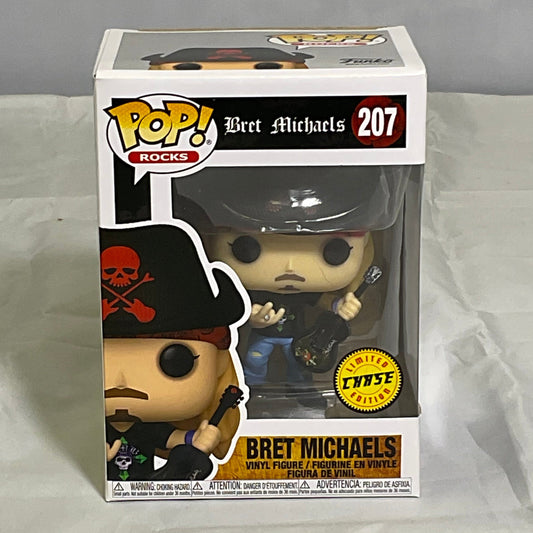 Bret Michaels Limited Chase Edition Funko Pop! Rocks #207 Collectible Vinyl Figurine New in Original Box