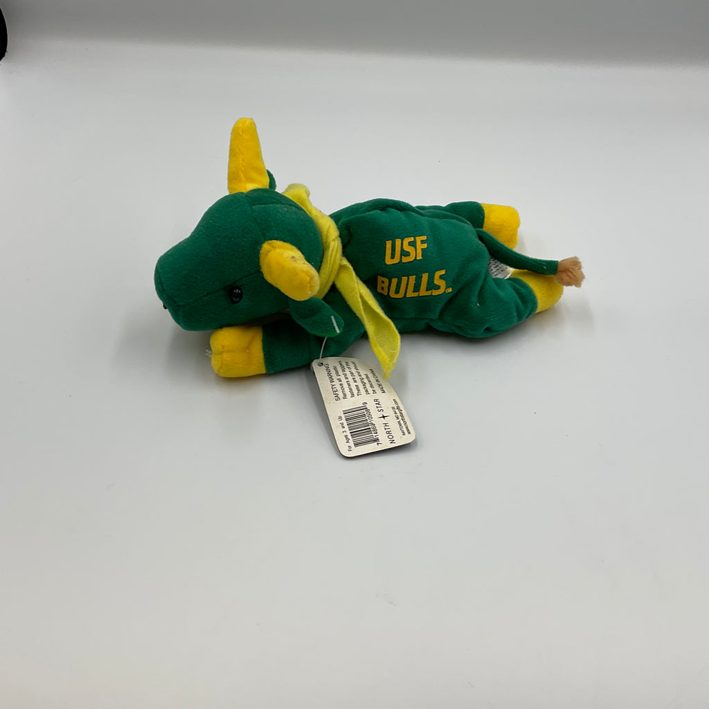 University of South Florida (USF) Bulls Vintage Beanie Mascot Plush