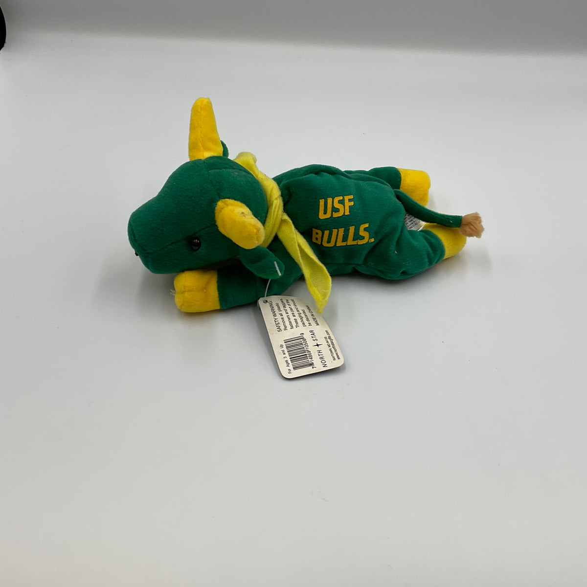 University of South Florida (USF) Bulls Vintage Beanie Mascot Plush
