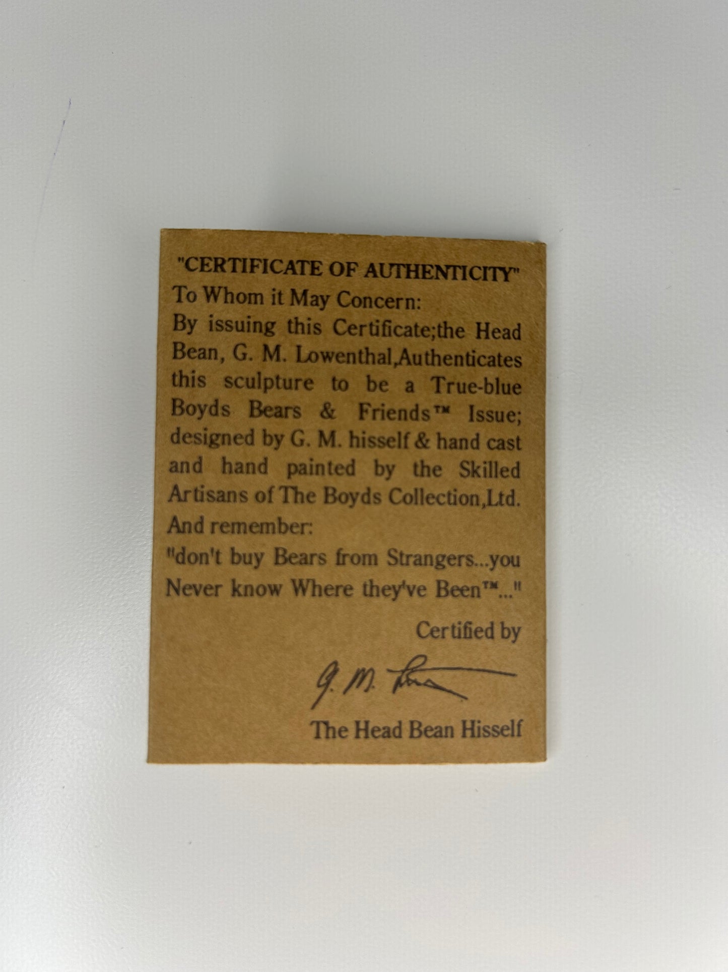 Boyds Bears Figurine Noah & Co Ark Builders Limited Edition Vintage 1996 with Original Box