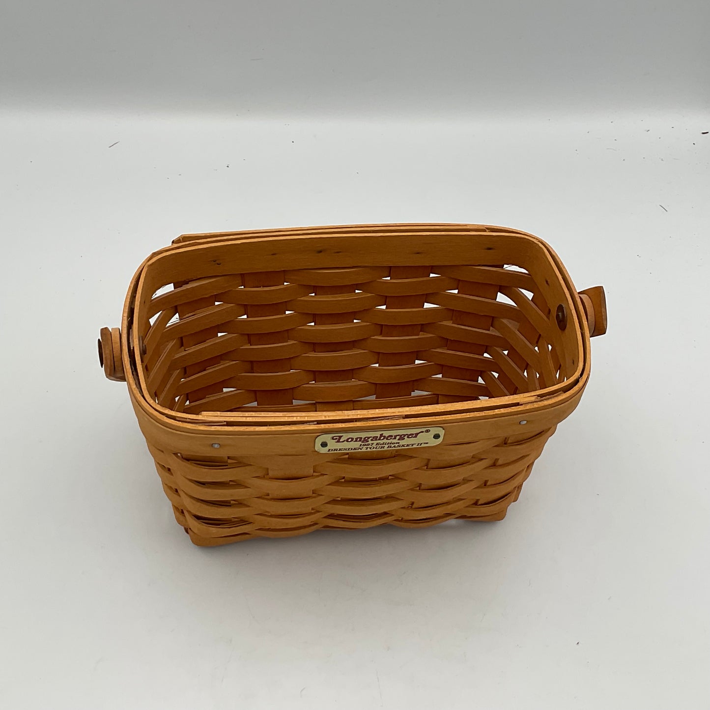 Longaberger Small Rectangle Wooden Basket