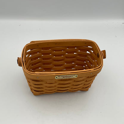 Longaberger Small Rectangle Wooden Basket