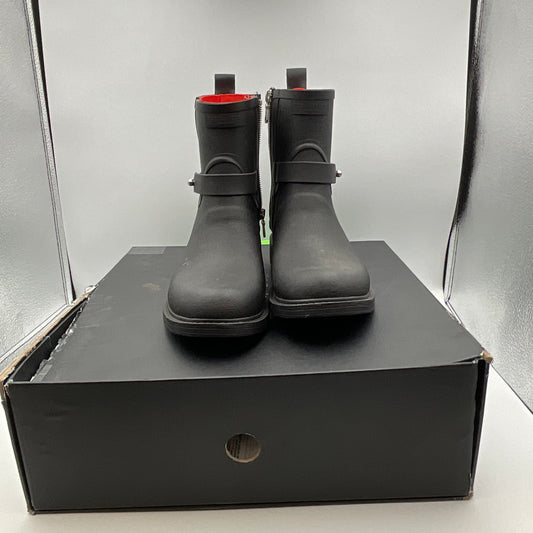 Rag and Bone Black Moto Rain Boots Size 6 In-Box