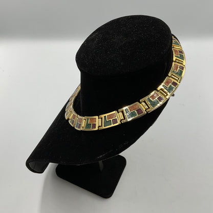 Multi Color Square Charm Neck Band