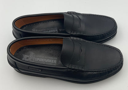 Mephisto Spinnaker Black Leather Penny Loafers Men's Shoes Size 10