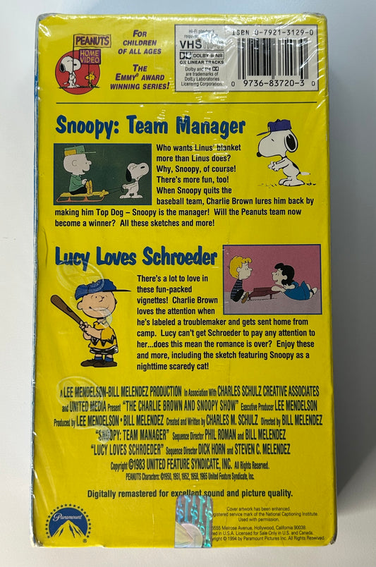 Charlie Brown Snoopy Show Volume 4 VHS 1994