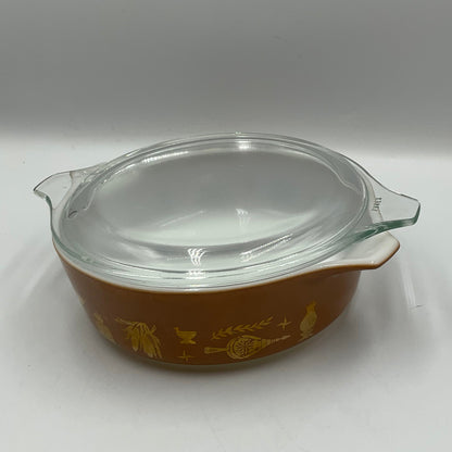 Vintage Pyrex Casserole Dish with Lid