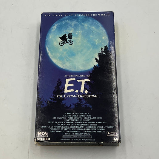 E.T. The Extra-Terrestrial VHS Tape
