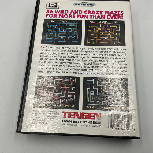 Sega Genesis Ms.Pac-man Game (UNTESTED)