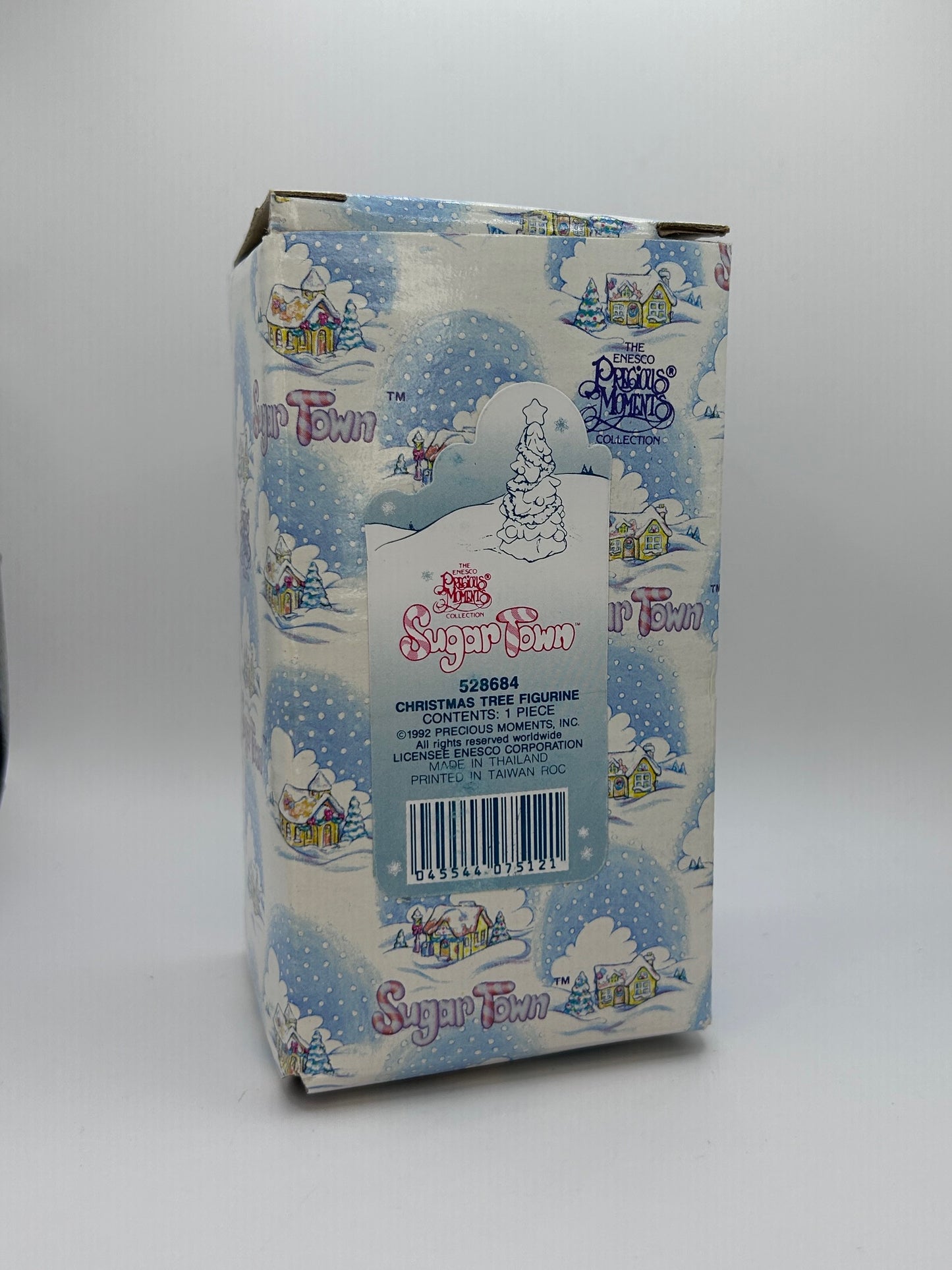 Precious Moments Vintage 1992 Sugar Town Christmas Tree Porcelain Figurine