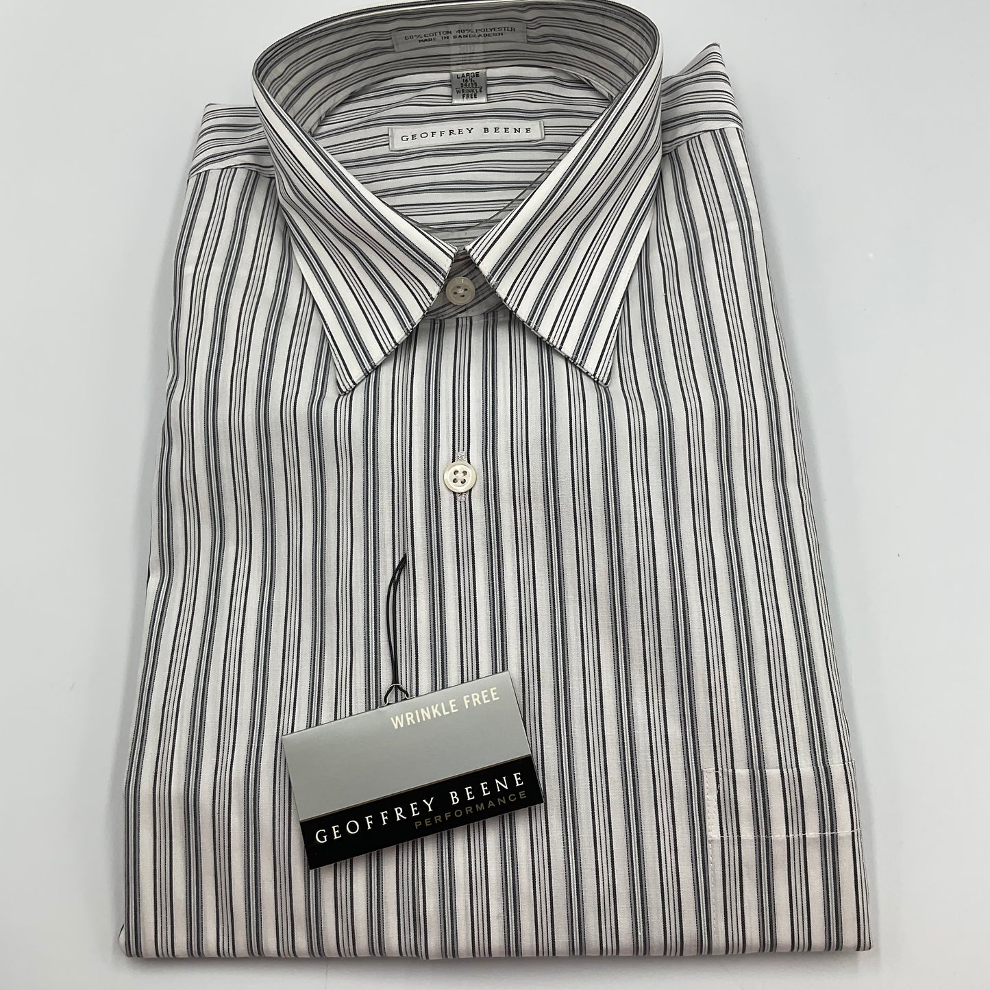 Geoffrey Beene Men's Dress Shirt Size L 16.5 34/35 New with Tags
