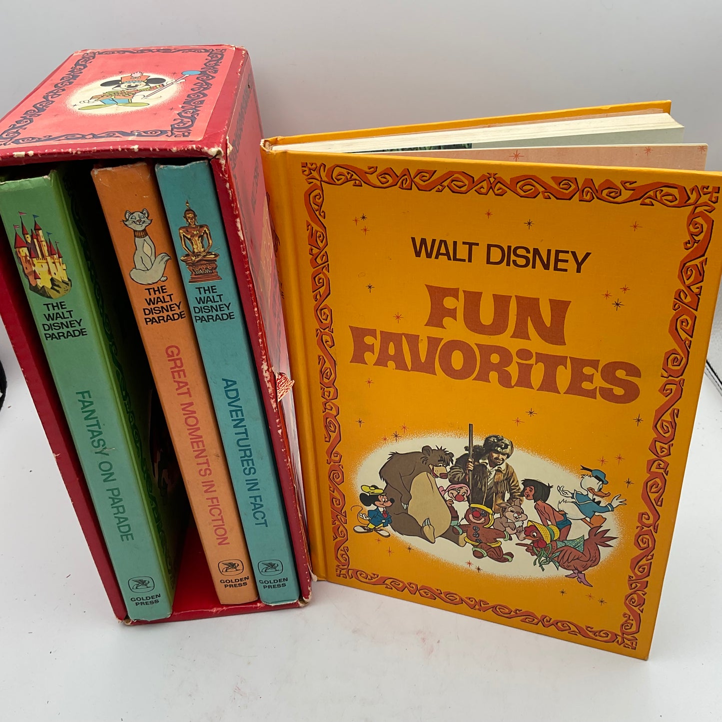 Walt Disney’s Parade set of 4 books Vintage 1970