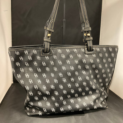 Dooney & Bourke Logo Monogram Black Tote Bag