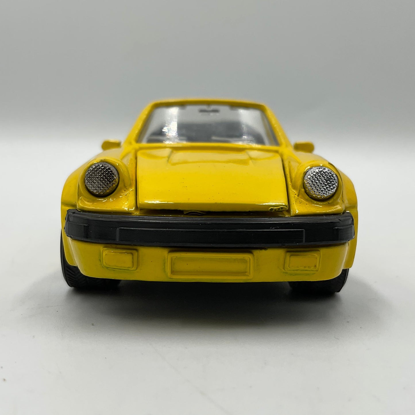 Yellow Porsche 911 Carrera Cabiolet Die-Cast Scale Model Replica Car