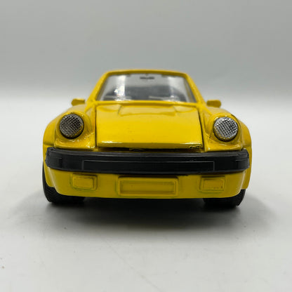 Yellow Porsche 911 Carrera Cabiolet Die-Cast Scale Model Replica Car