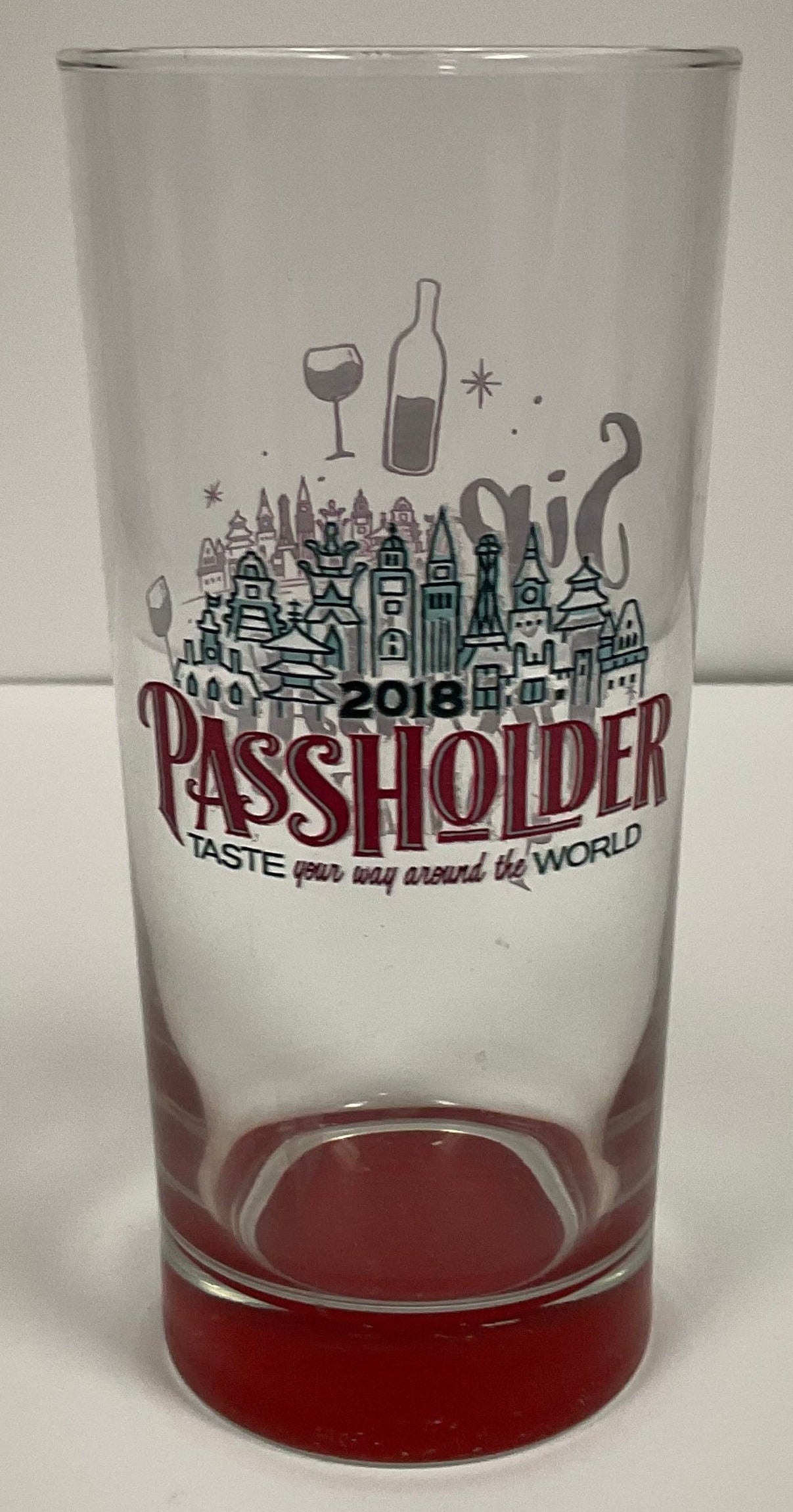 Disney 2018 Food Wine Festival Passholder Sip Your Troubles Away Tall Glass New