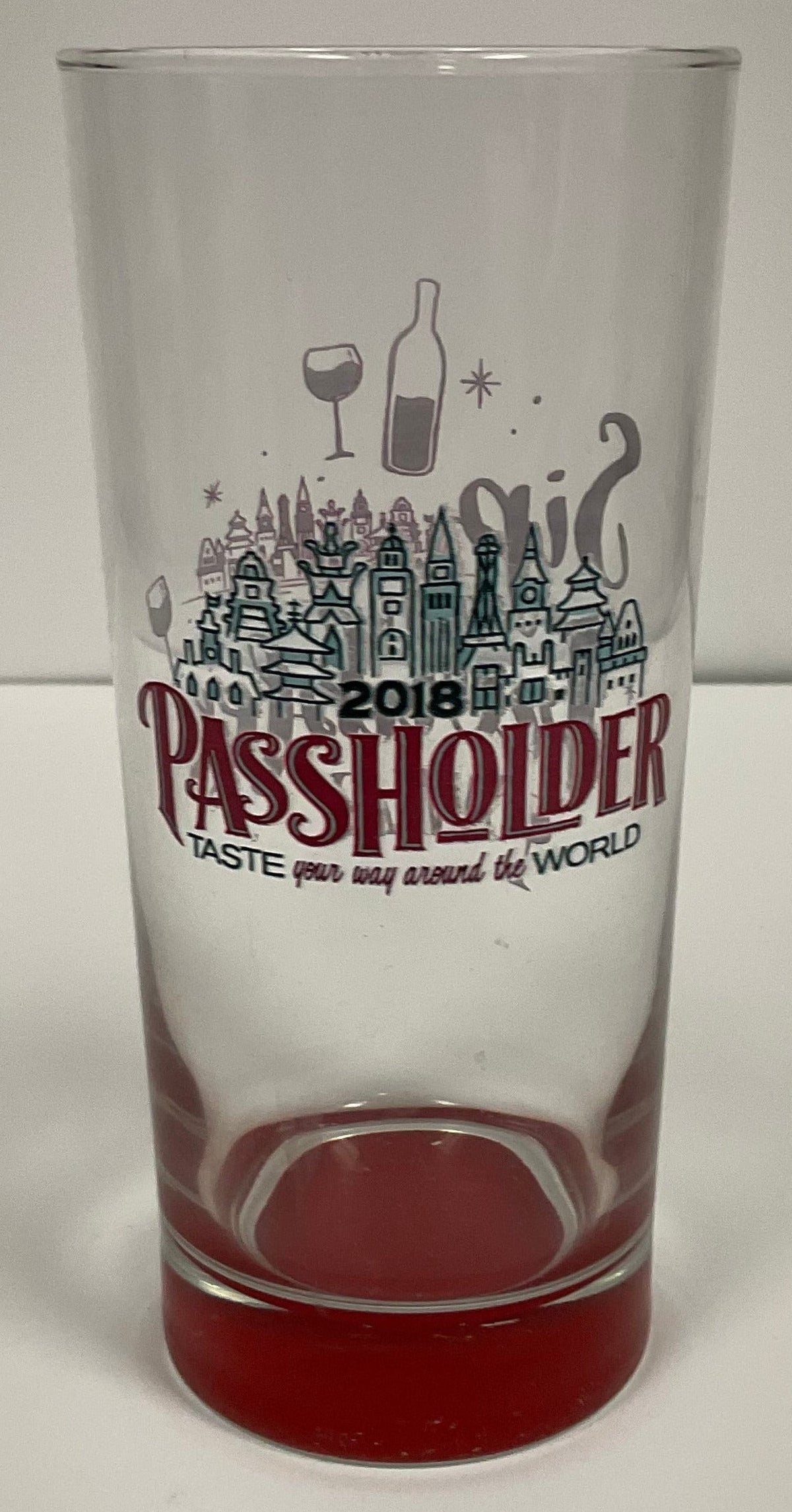 Disney 2018 Food Wine Festival Passholder Sip Your Troubles Away Tall Glass New