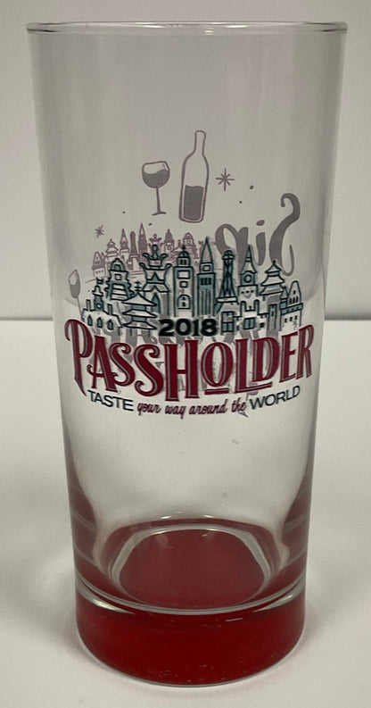 Disney 2018 Food Wine Festival Passholder Sip Your Troubles Away Tall Glass New