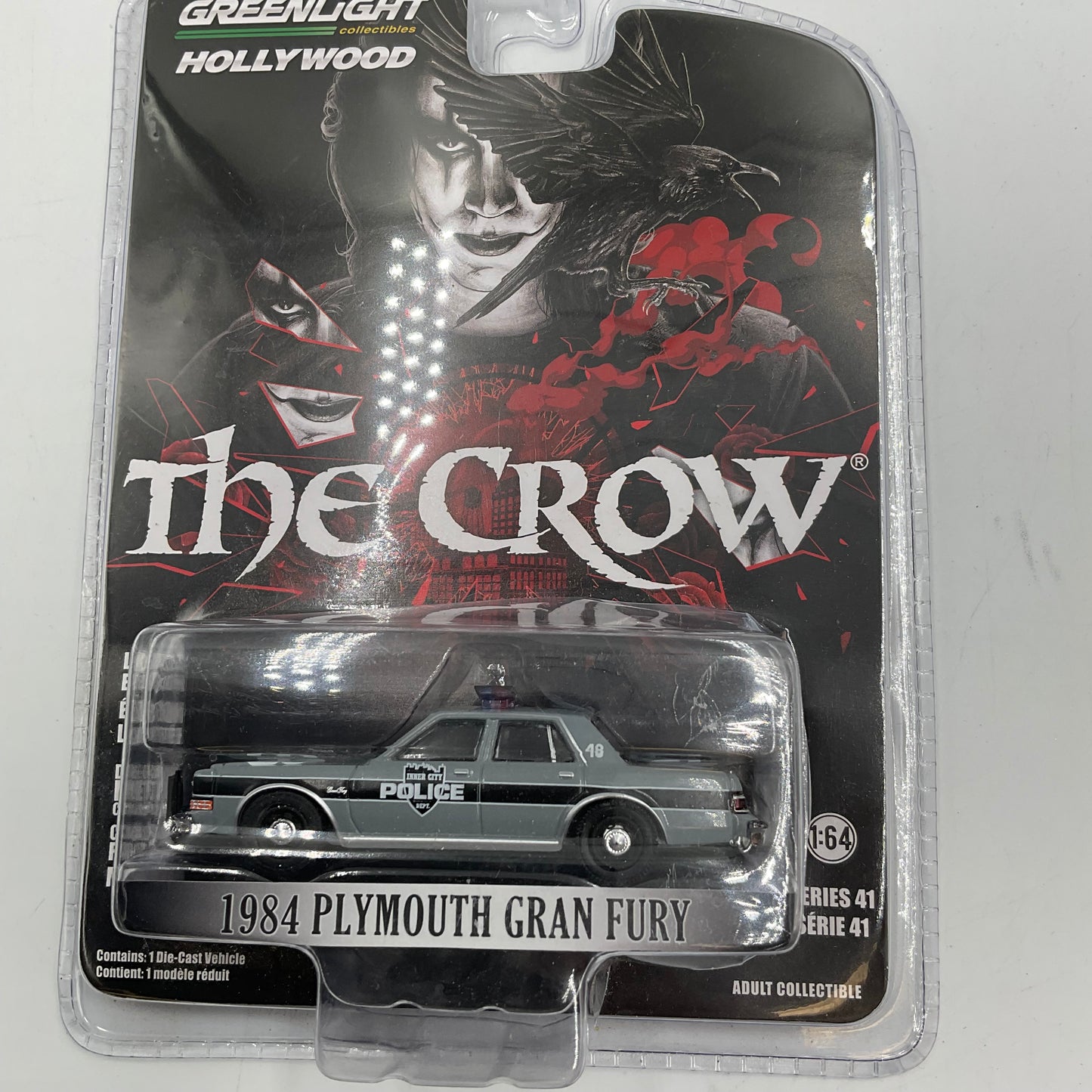 Greenlight Collectibles Hollywood series 41 The Crow 1984 Plymouth Gran Fury Unopened