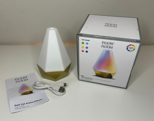 Gem Cut LED Color Changing Aroma Diffuser New in Box
