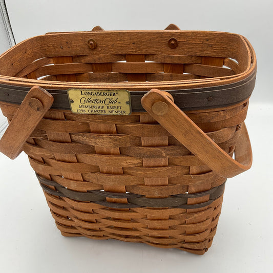 Longaberger Tall Rectangle Wooden Basket