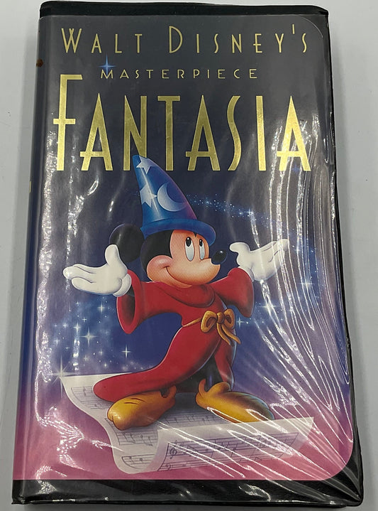 Walt Disney’s Masterpiece Fantasia Black Box VHS Video Tape Vintage Movie Original Case