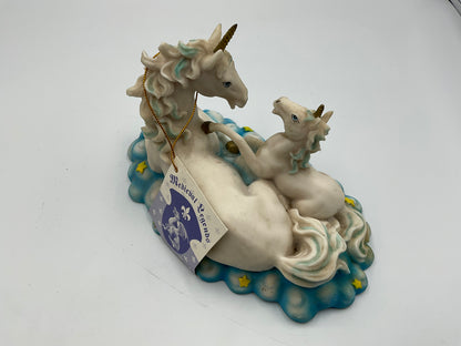 Medieval Legends Unicorn Family Figurine Mother Foals Fantasy Cloud Star