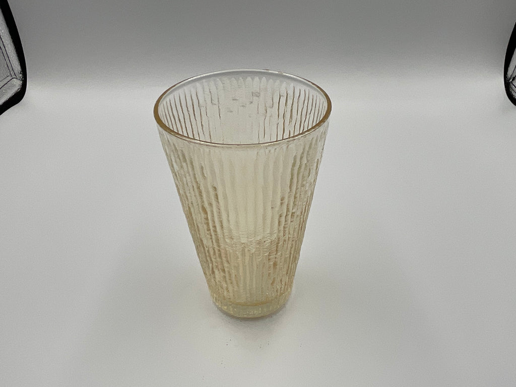 Jeannette Glass Finlandia Marigold Tree Bark Carnival Tumbler (5)