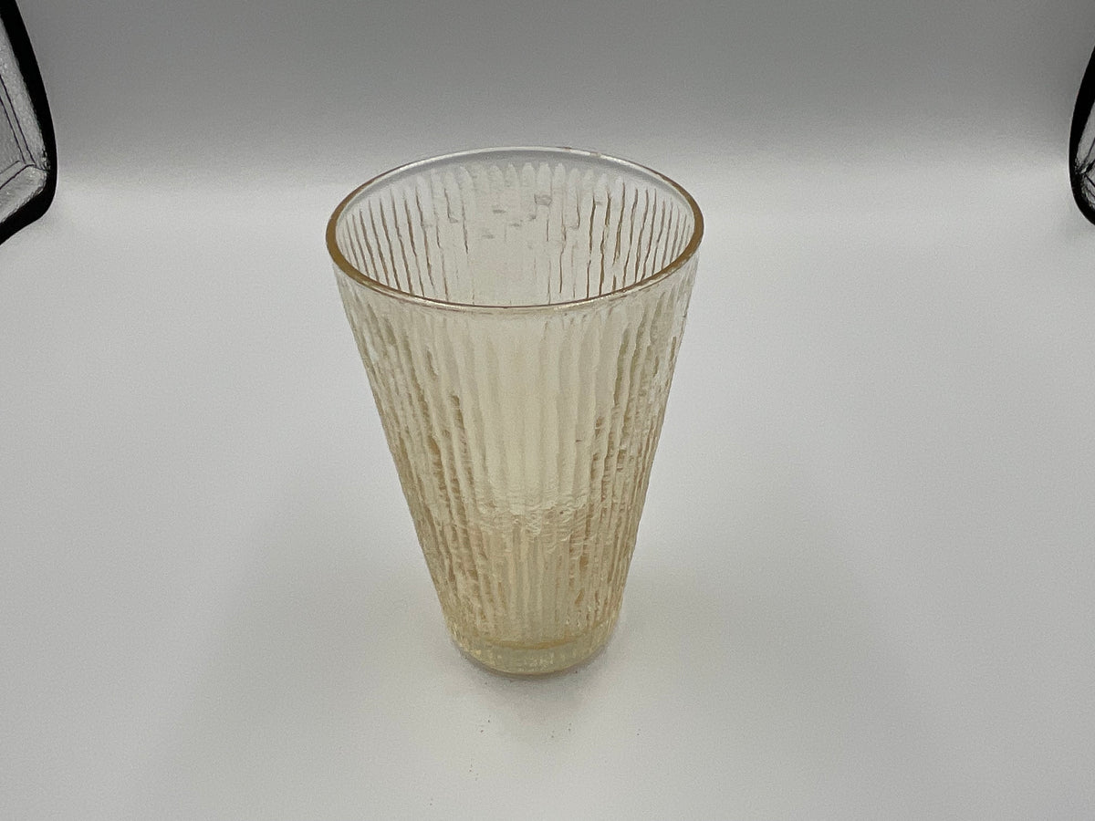 Jeannette Glass Finlandia Marigold Tree Bark Carnival Tumbler (5)