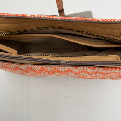 Nanette Lepore Orange And Tan Shoulder Bag