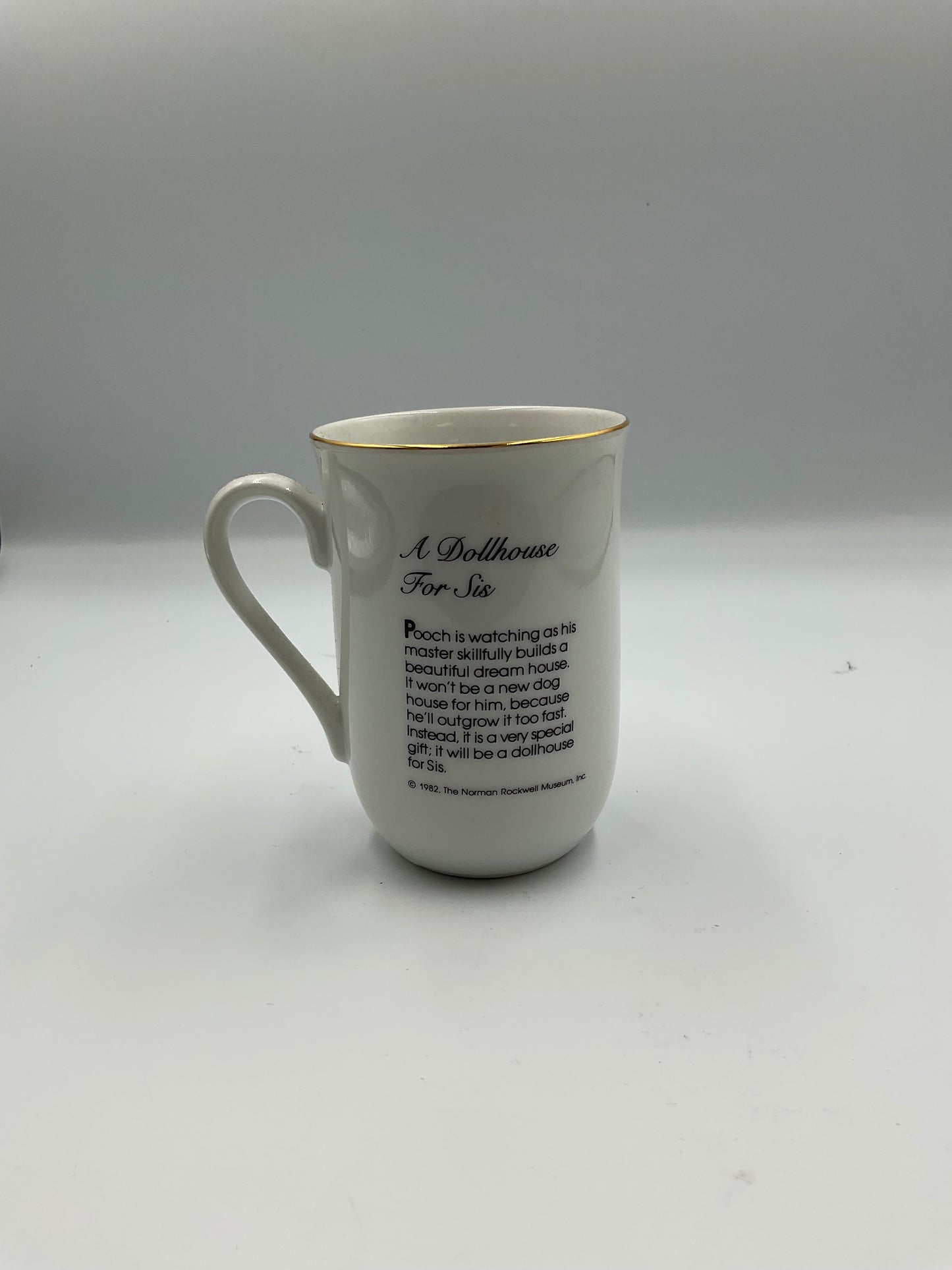 Norman Rockwell Museum Vintage 1982 8 Ceramic Mugs