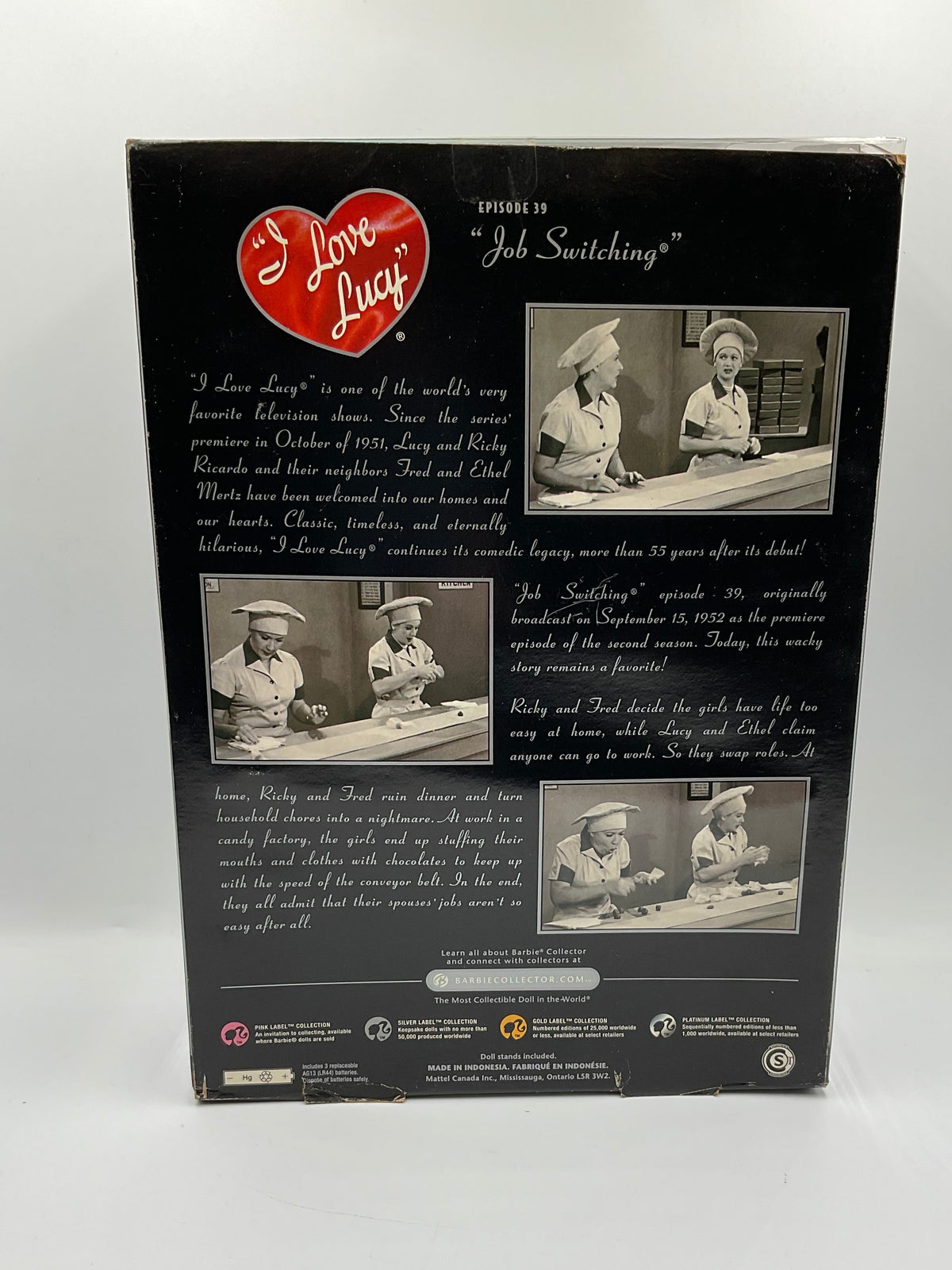 Mattel I Love Lucy Episode 39 Job Switching Lucy & Ethel Doll Gift Set