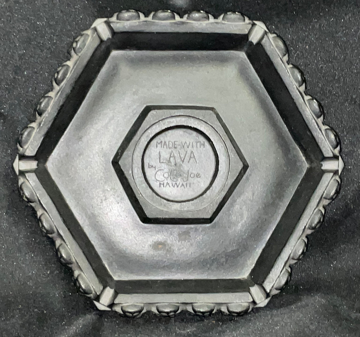 Coco Joe Vintage Lava Rock Petroglyph Lighter Holder and Ashtray