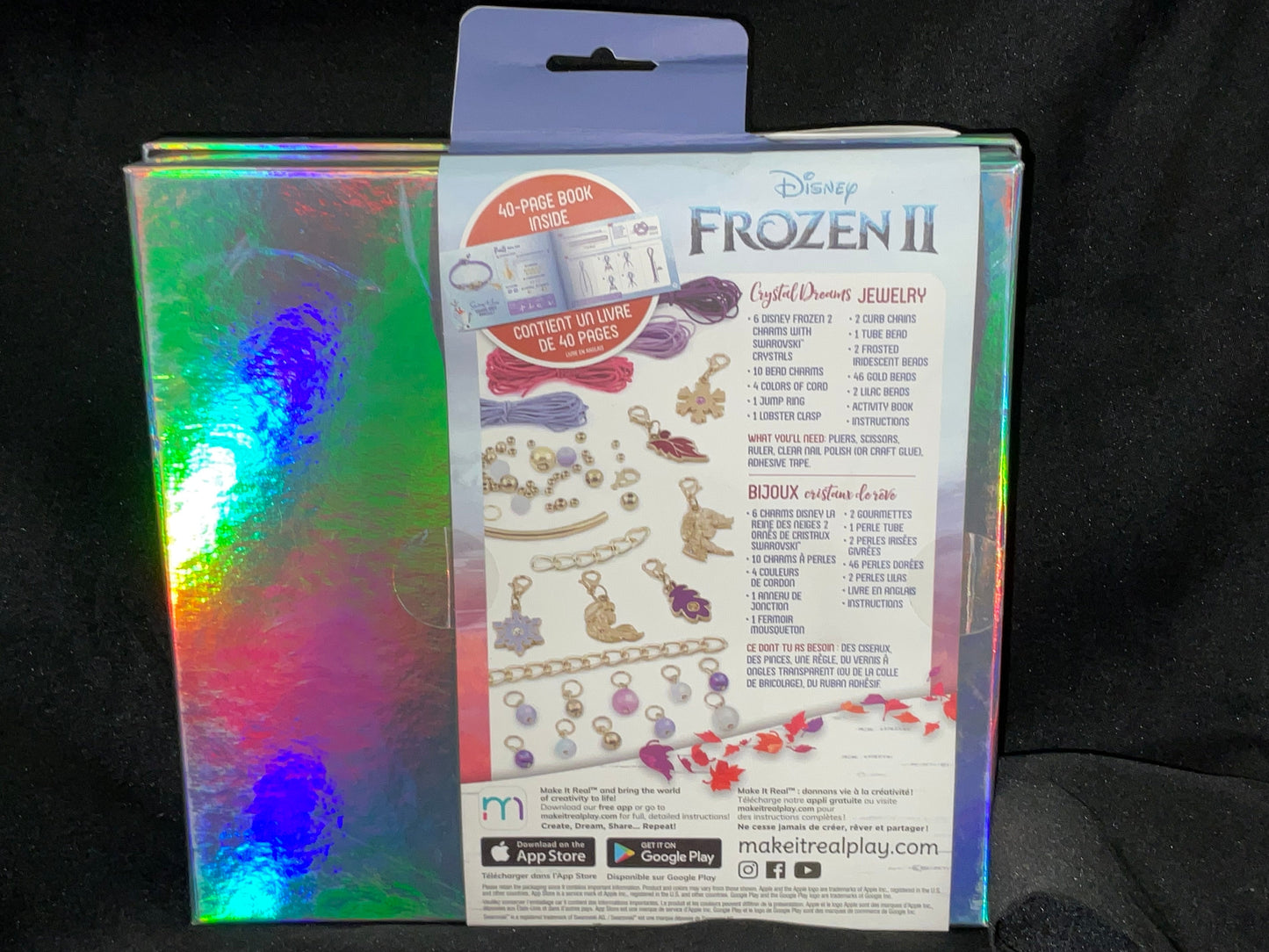 Disney Make It Real Frozen 2 Swarovski Crystal Dreams Bracelet Craft Kit Brand New in Box