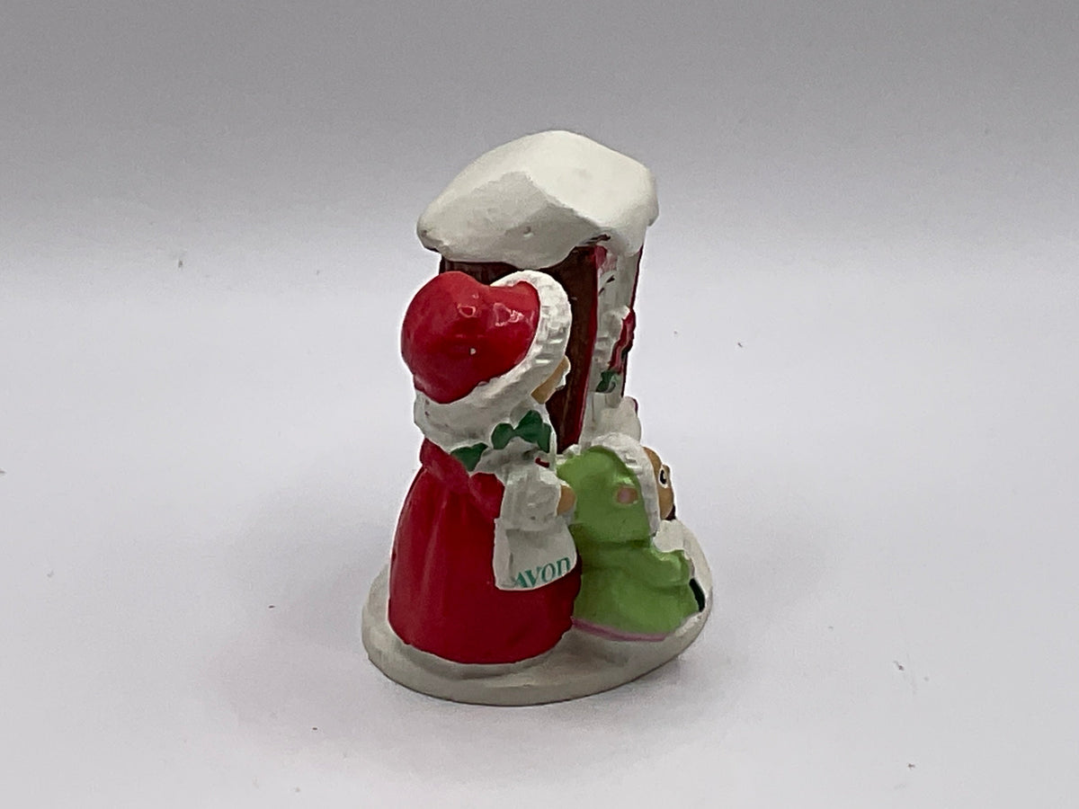 Avon Gift Collection Vintage Forest Friends Shopping For Treats Mini Figurine Christmas Holiday Decoration Decor with Original Box