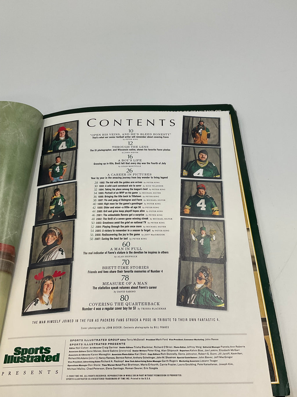 Brett Favre Tribute To A Legend Sports Illustrated 2008 Reader Copy