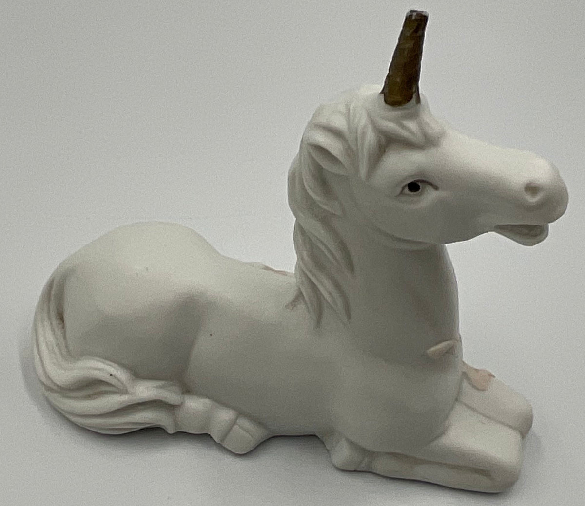 Vintage Ceramic Lying Unicorn figurine
