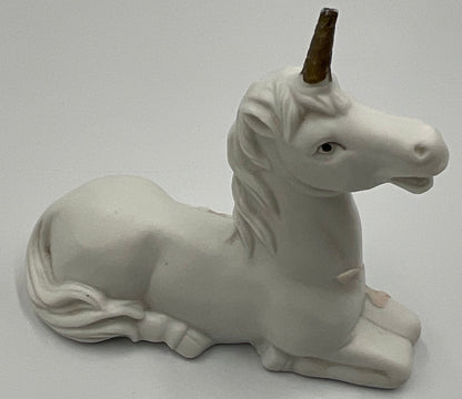 Vintage Ceramic Lying Unicorn figurine