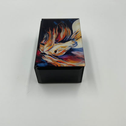 Marcia Baldwin Abstract Bold Oil Print Music Box
