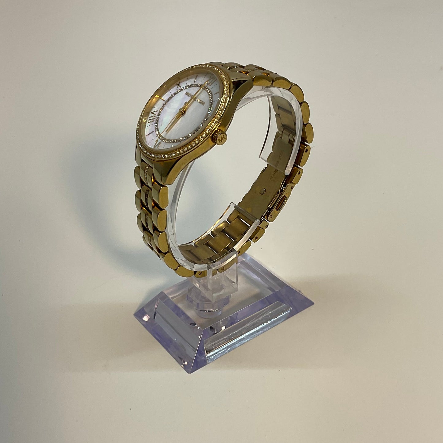 Michael Kors Mini Lauryn Pave Gold Tone Watch Model MK3899