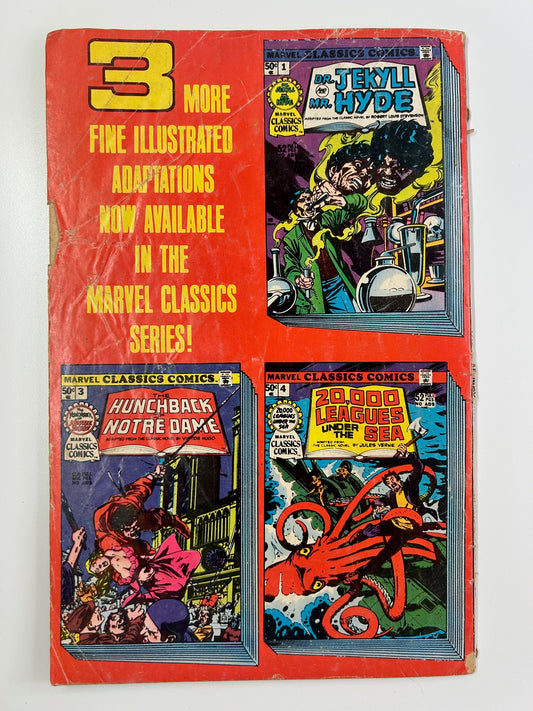 Marvel Classic Comics The Time Machine Vol. 1 #2 Vintage 1976 Comic Book H.G. Wells
