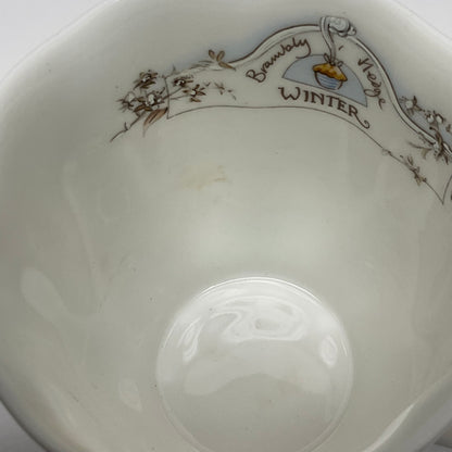 Royal Doulton Winter Summer Bone China Teacups Made In England